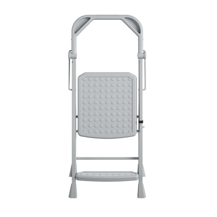 COSCO 2-Step Kitchen Stepper™ Folding Step Stool, Premium Safety Series, Ages 4+, Gray - Gray