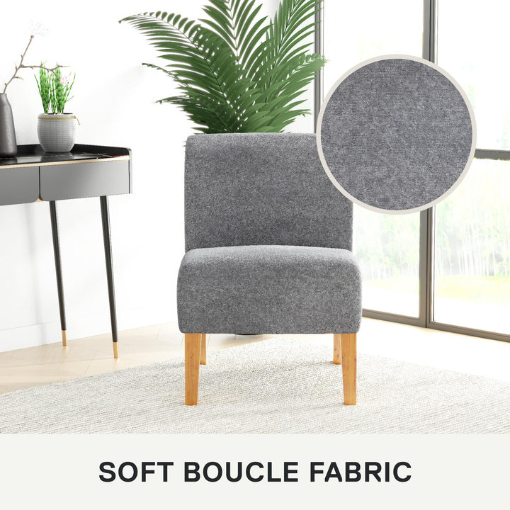 Slipper Chair - Gray - 1-Seater