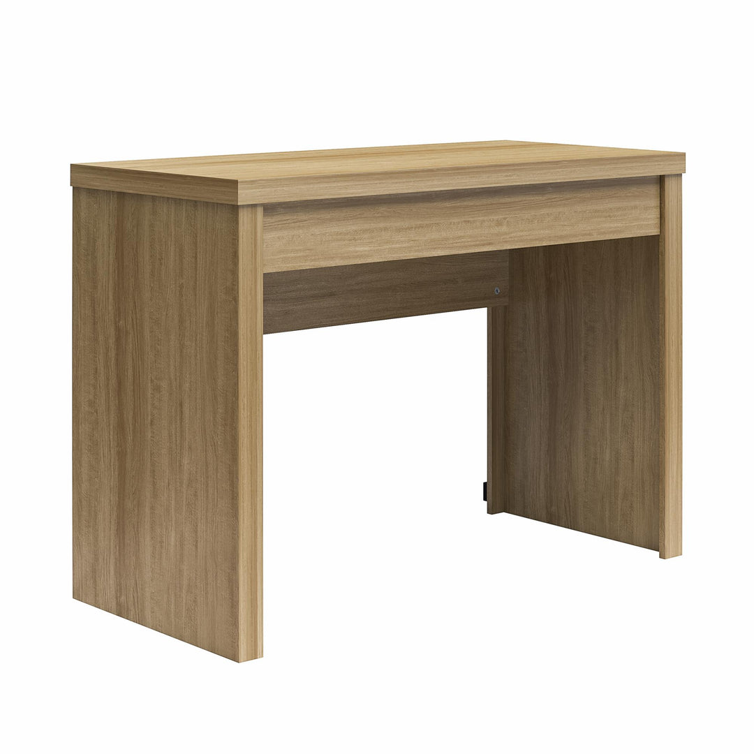 Cooper Writing Desk with USB Port and Type-C Port - Natural Teak