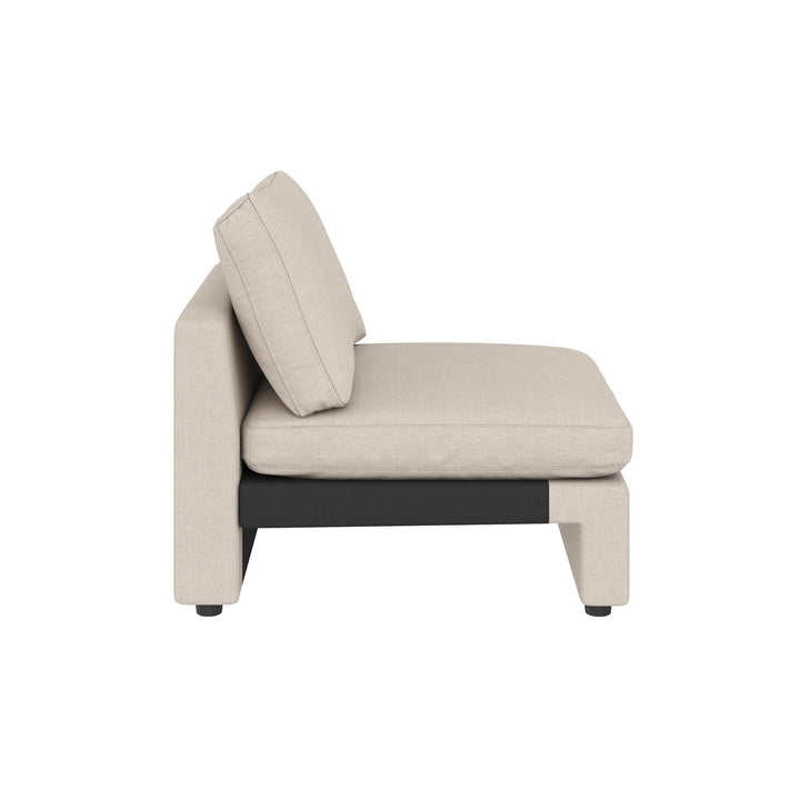 Chatham 74 inch Modular Cloud Sofa - Cream Linen - 3-Seater