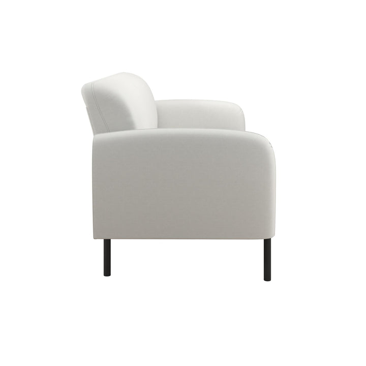 Roxanne 73.5 inch Upholstered Sofa - Ivory Textured Chenille - 2-Seater