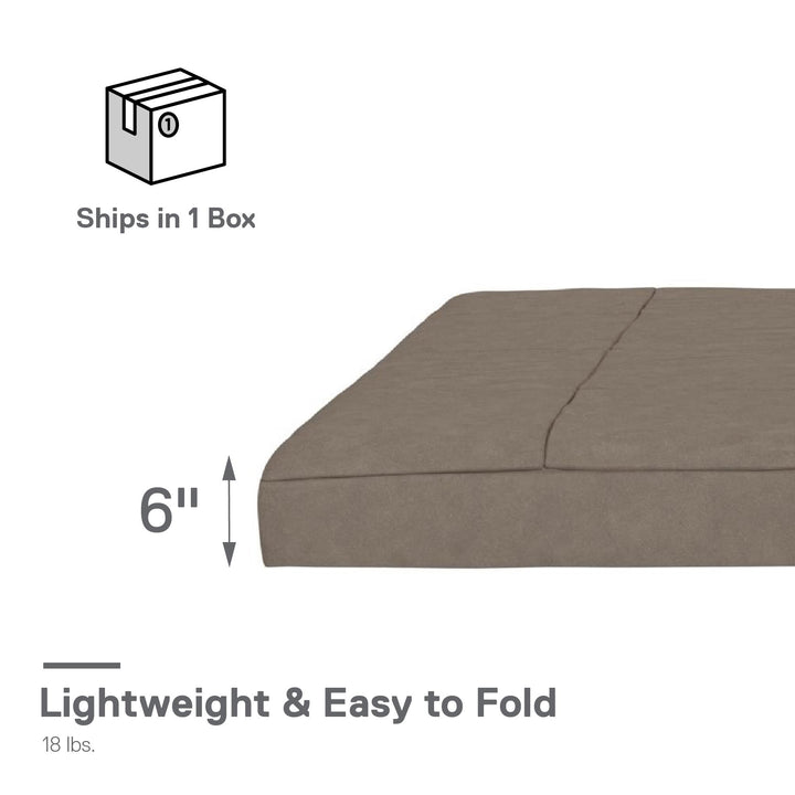 Soren 6 Inch Quilted Microfiber Futon Mattress - Tan - Full