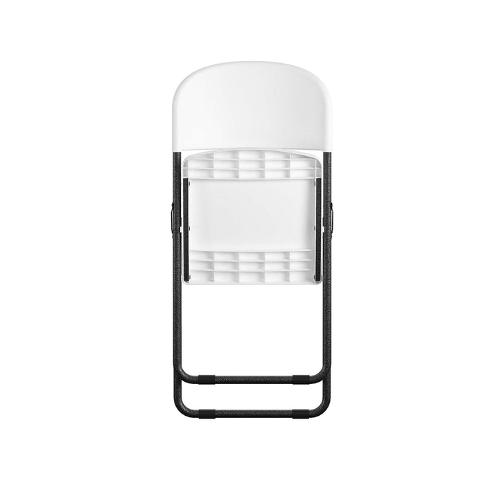 COSCO U-Leg Resin Folding Chair - White/Speckle Pewter