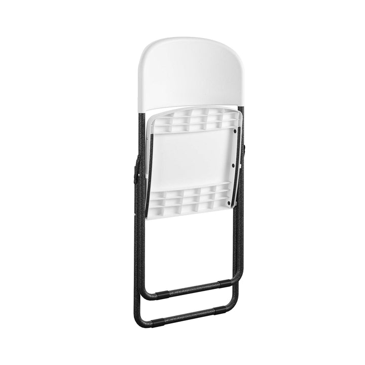 COSCO U-Leg Resin Folding Chair - White/Speckle Pewter