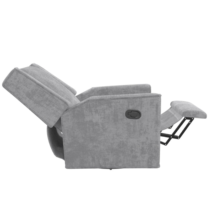 Elysian Swivel Recliner Chair and Glider - Light Gray