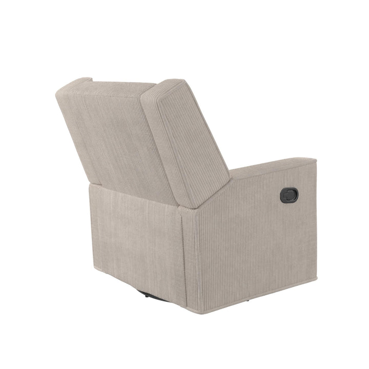 Elysian Swivel Recliner Chair and Glider - Ivory