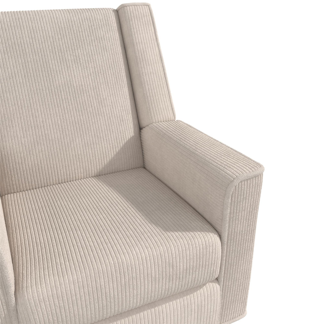 Elysian Swivel Recliner Chair and Glider - Ivory