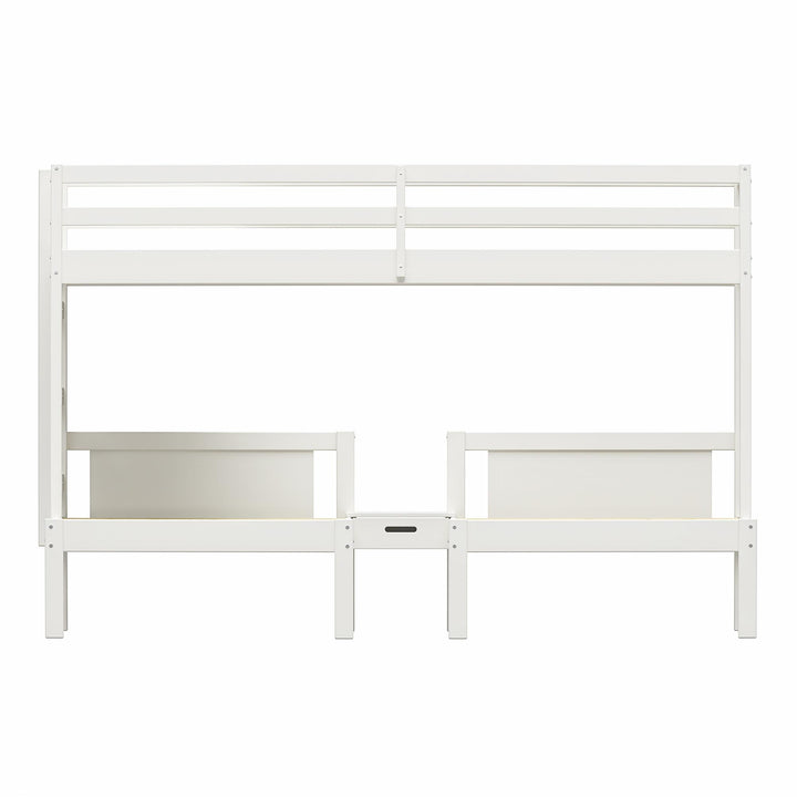  Zayden Twin over Twin & Twin Triple Bunk Bed for Kids - White - Twin/Twin & Twin