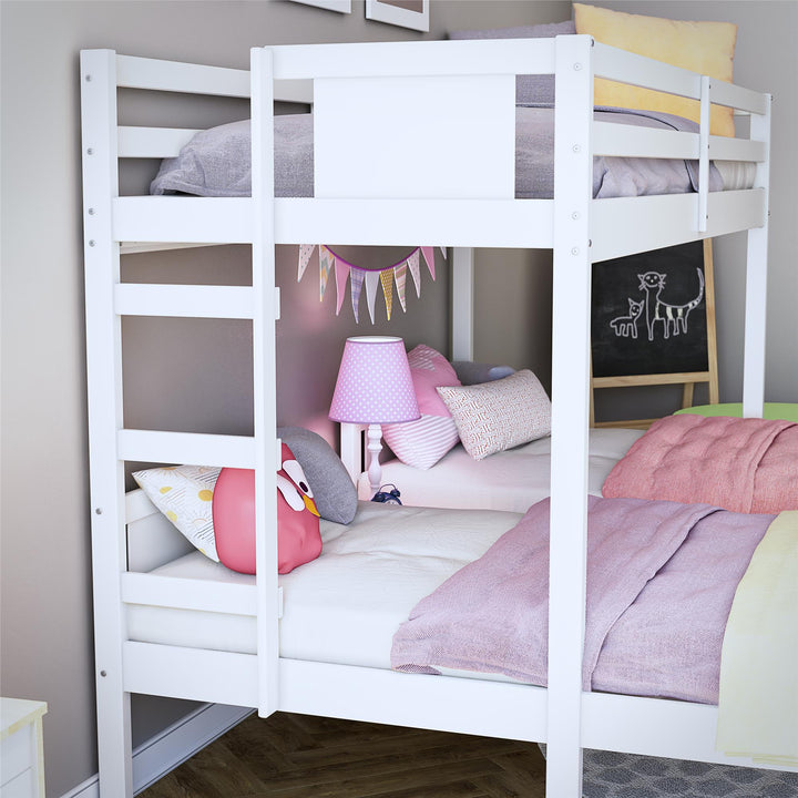  Zayden Twin over Twin & Twin Triple Bunk Bed for Kids - White - Twin/Twin & Twin