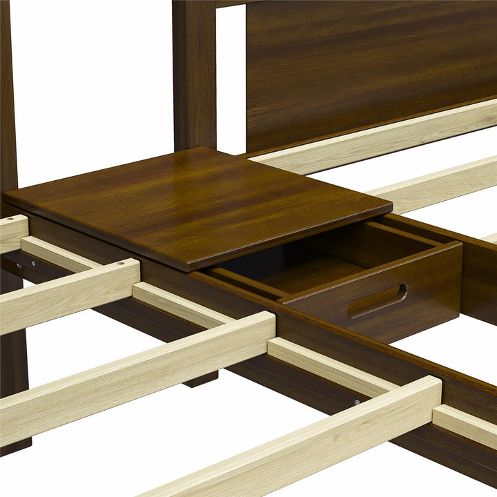  Zayden Twin over Twin & Twin Triple Bunk Bed for Kids - Mocha Espresso - Twin/Twin & Twin