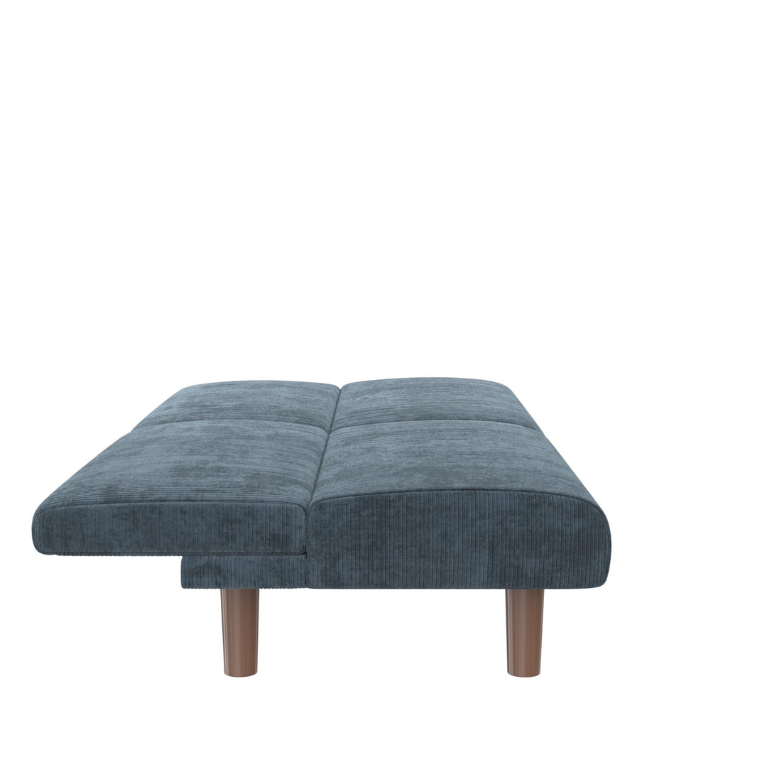 DHP Myla 66.5" Armless Futon Sofa Bed - Blue - 3-Seater