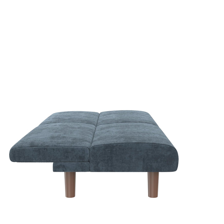 DHP Myla 66.5" Armless Futon Sofa Bed - Blue - 3-Seater