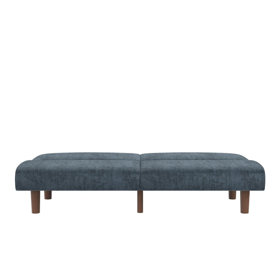 DHP Myla 66.5" Armless Futon Sofa Bed - Blue - 3-Seater
