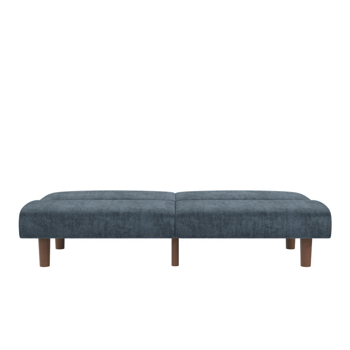 DHP Myla 66.5" Armless Futon Sofa Bed - Blue - 3-Seater