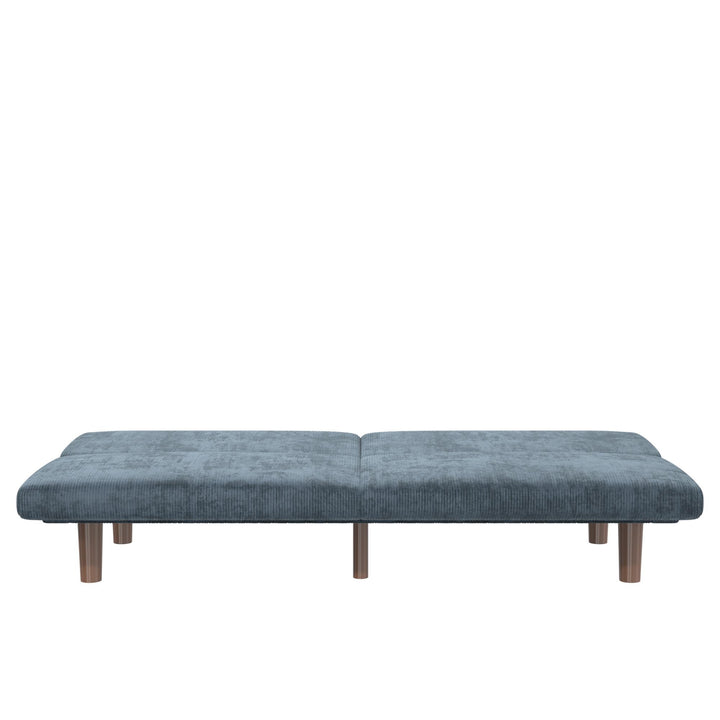 DHP Myla 66.5" Armless Futon Sofa Bed - Blue - 3-Seater