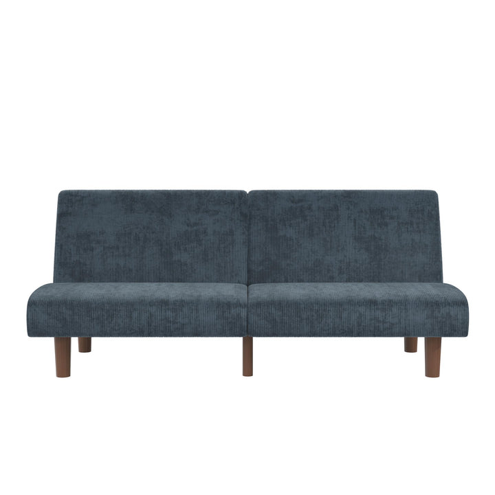 DHP Myla 66.5" Armless Futon Sofa Bed - Blue - 3-Seater