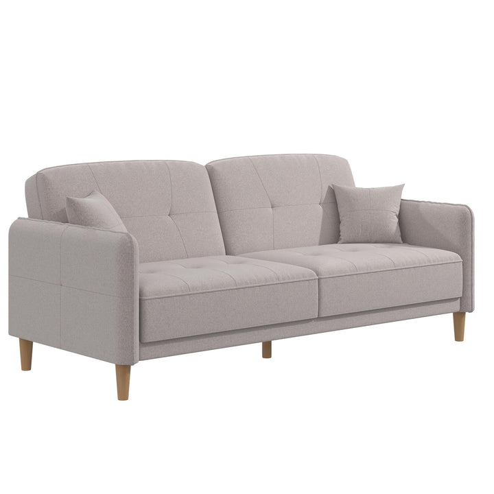 Mainstays Claremonte Sofa - Light Gray Linen - 2-Seater