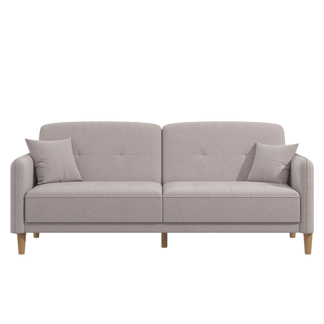 Mainstays Claremonte Sofa - Light Gray Linen - 2-Seater