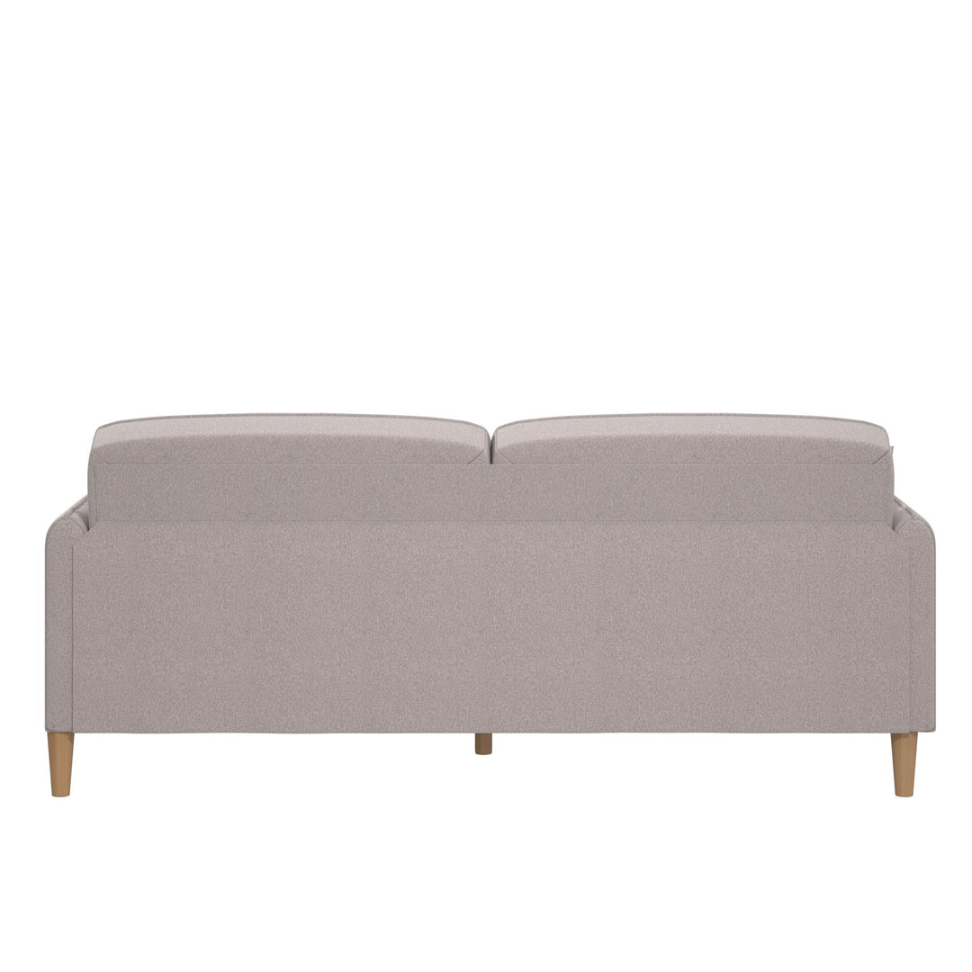 Mainstays Claremonte Sofa - Light Gray Linen - 2-Seater
