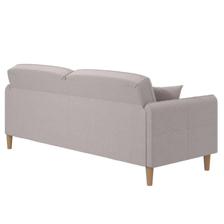 Mainstays Claremonte Sofa - Light Gray Linen - 2-Seater
