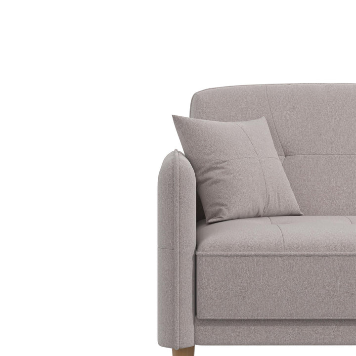 Mainstays Claremonte Sofa - Light Gray Linen - 2-Seater