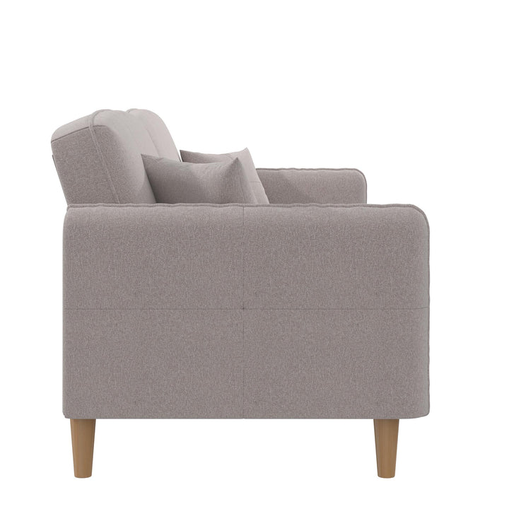 Mainstays Claremonte Sofa - Light Gray Linen - 2-Seater
