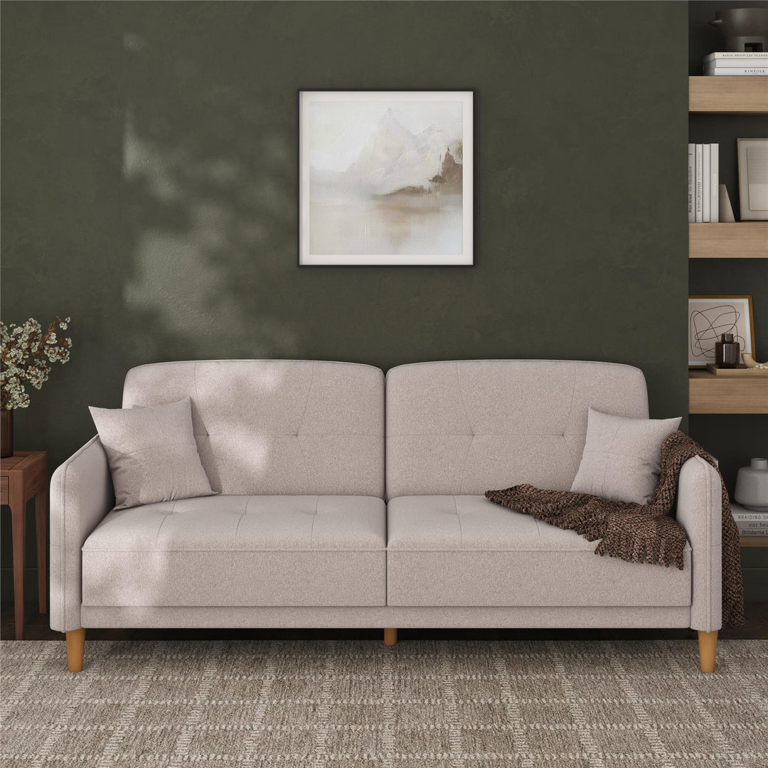 Mainstays Claremonte Sofa - Light Gray Linen - 2-Seater