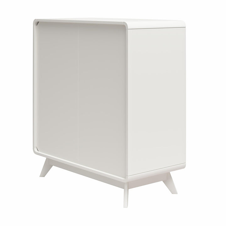 Leva Scandinavian Style 4 Drawer Dresser - Charleswood White