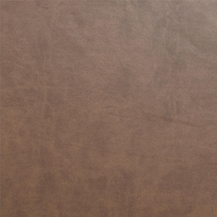 Mainstays Wynnewood Sofa - Cocoa Faux Leather - 2-Seater