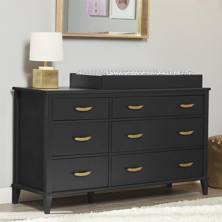 Baby room furniture with changing table topper -  Black