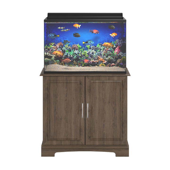 Harbor 29 to 37 Gallon Aquarium or Terrarium Stand - Rustic Oak