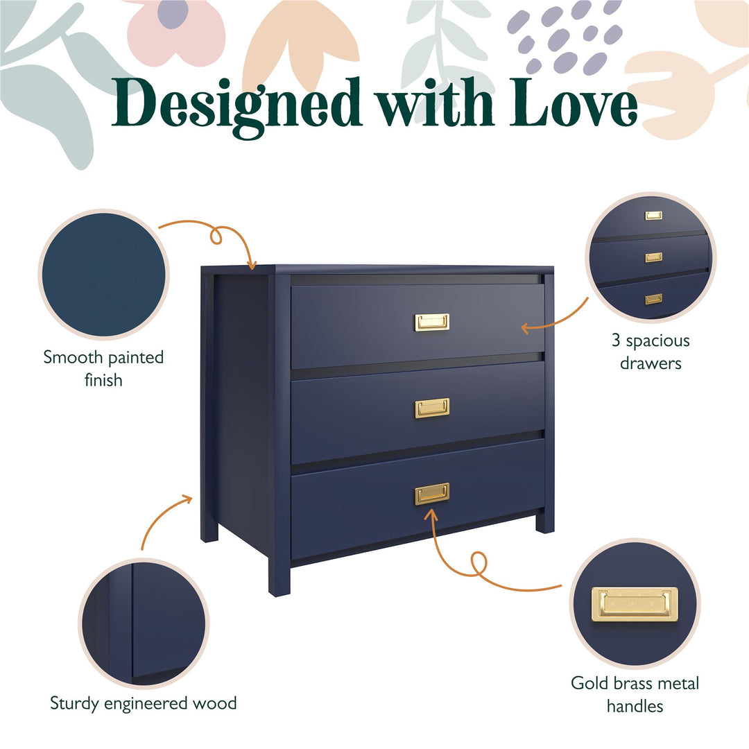 Monarch Hill Haven 3 Drawer Kids’ Dresser - Navy