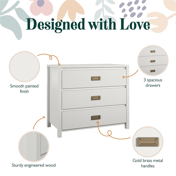 Monarch Hill Haven 3 Drawer Kids’ Dresser - White