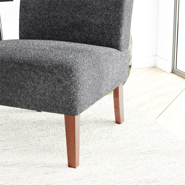 Slipper Chair - Gray - 1-Seater