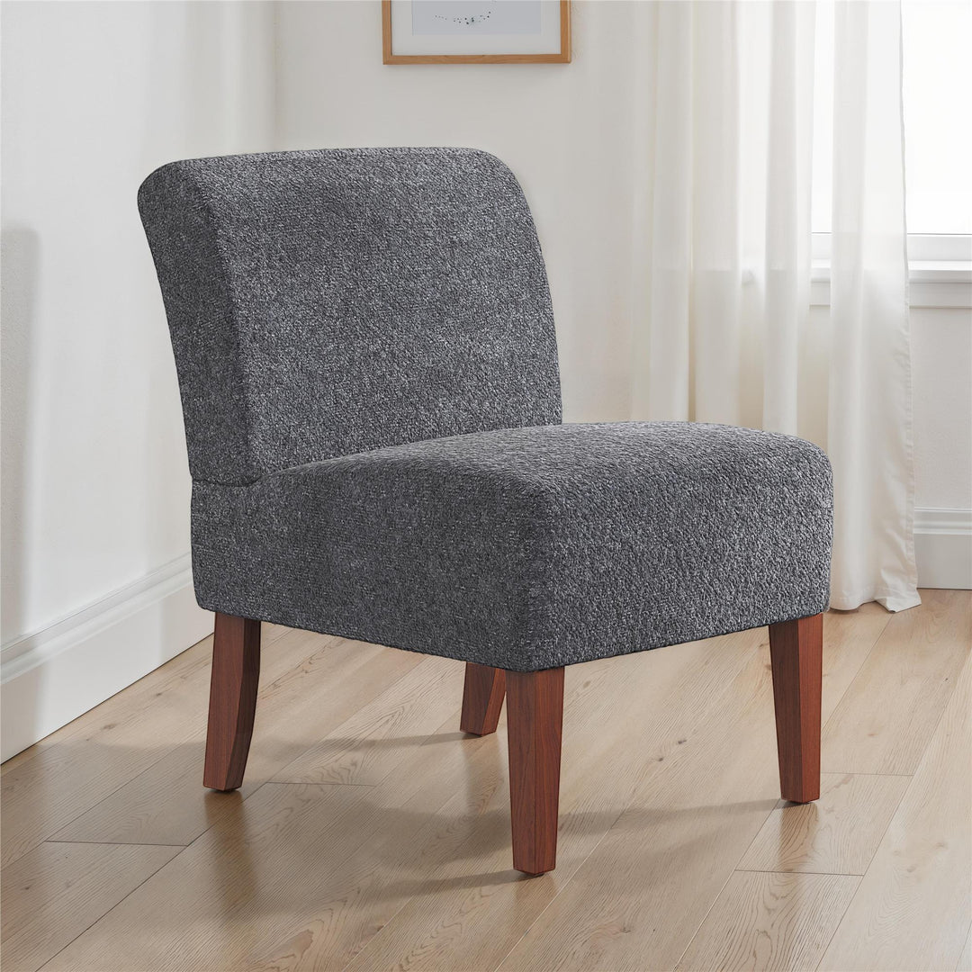Slipper Chair - Gray - 1-Seater