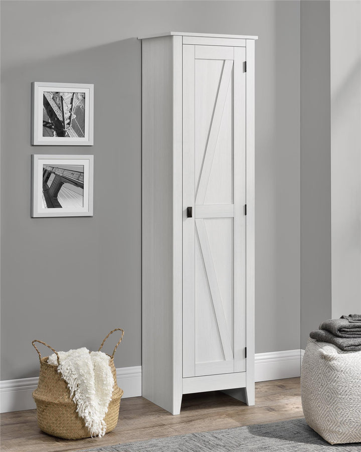 Farmington collection rustic storage cabinet -  Ivory Pine