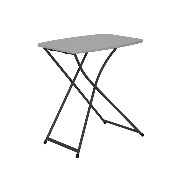 Multi-Functional, Adjustable, Personal Folding Activity Table - Gray - 2-Pack