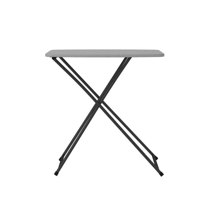 Multi-Functional, Adjustable, Personal Folding Activity Table - Gray - 2-Pack