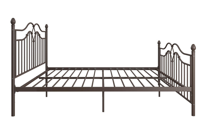 Tokyo Style Metal Bed -  Bronze  -  King