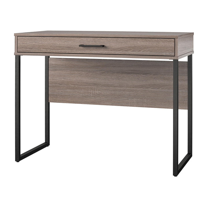 Writing Desk with Front Drawer - Distressed Gray Oak