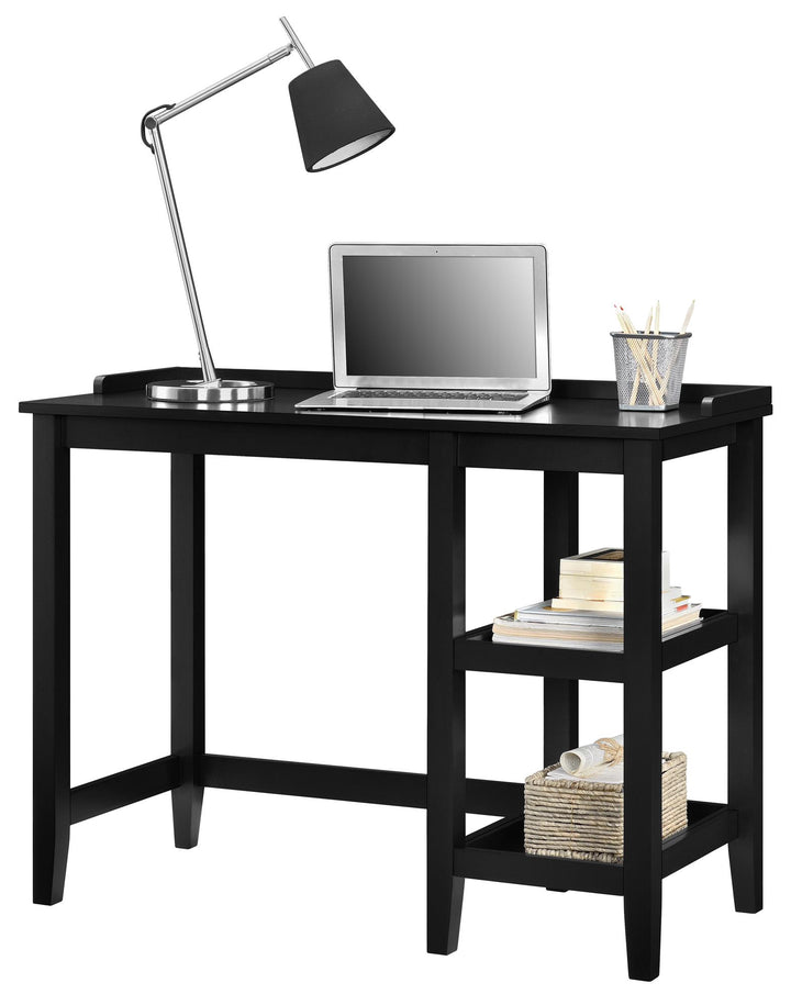 Eleanor Single Pedestal Desk - Black
