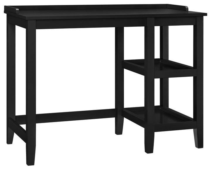 Eleanor Single Pedestal Desk - Black
