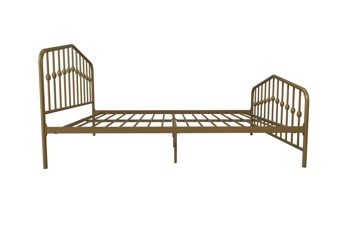 Bushwick Metal Bed - Gold - Full