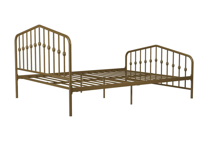 Bushwick Metal Bed - Gold - Full