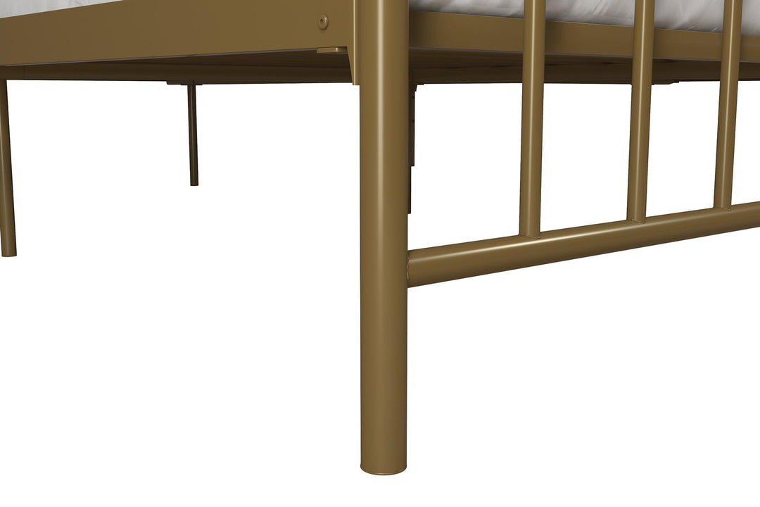 Bushwick Metal Bed - Gold - King