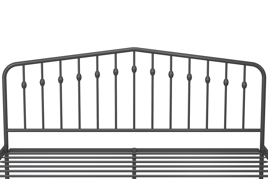Bushwick Metal Bed - Gray - King
