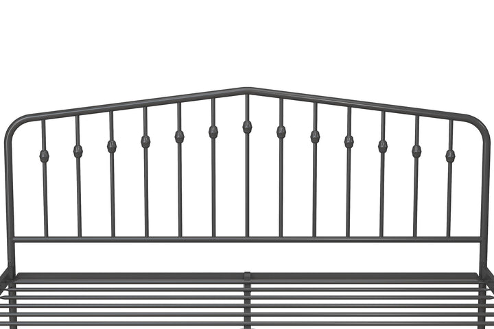 Bushwick Metal Bed - Gray - King