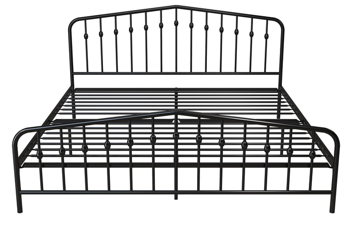 Bushwick Metal Bed - Black - King