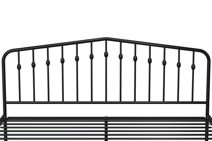 Bushwick Metal Bed - Black - King