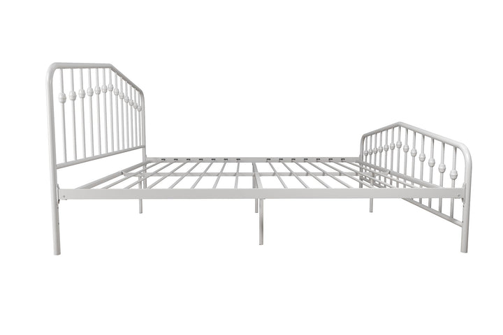 Bushwick Metal Bed - White - King
